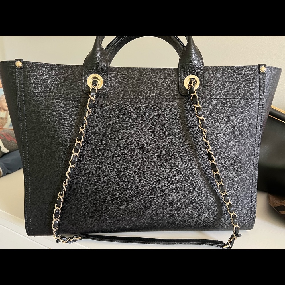 Chanel deauville tote large caviar - Picture 14 of 16